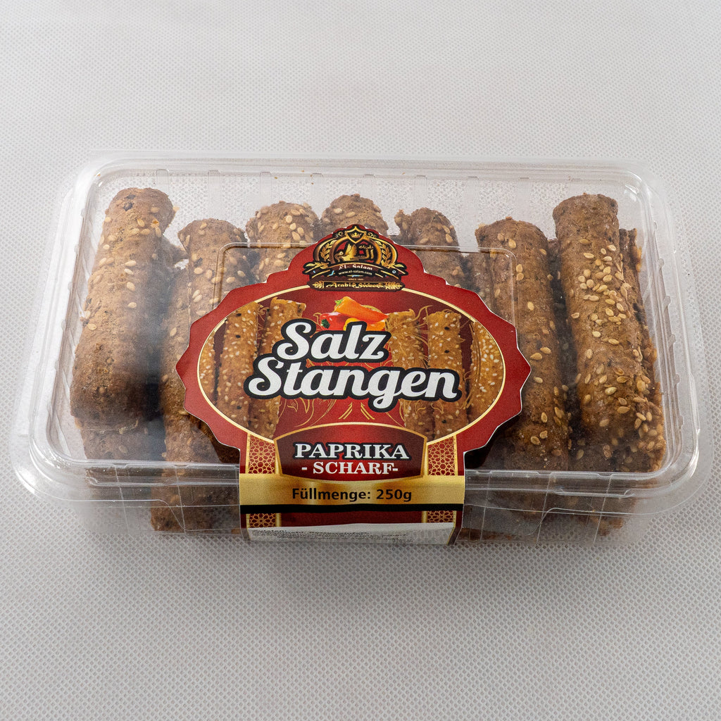 Salzstangen mit scharfer Paprika