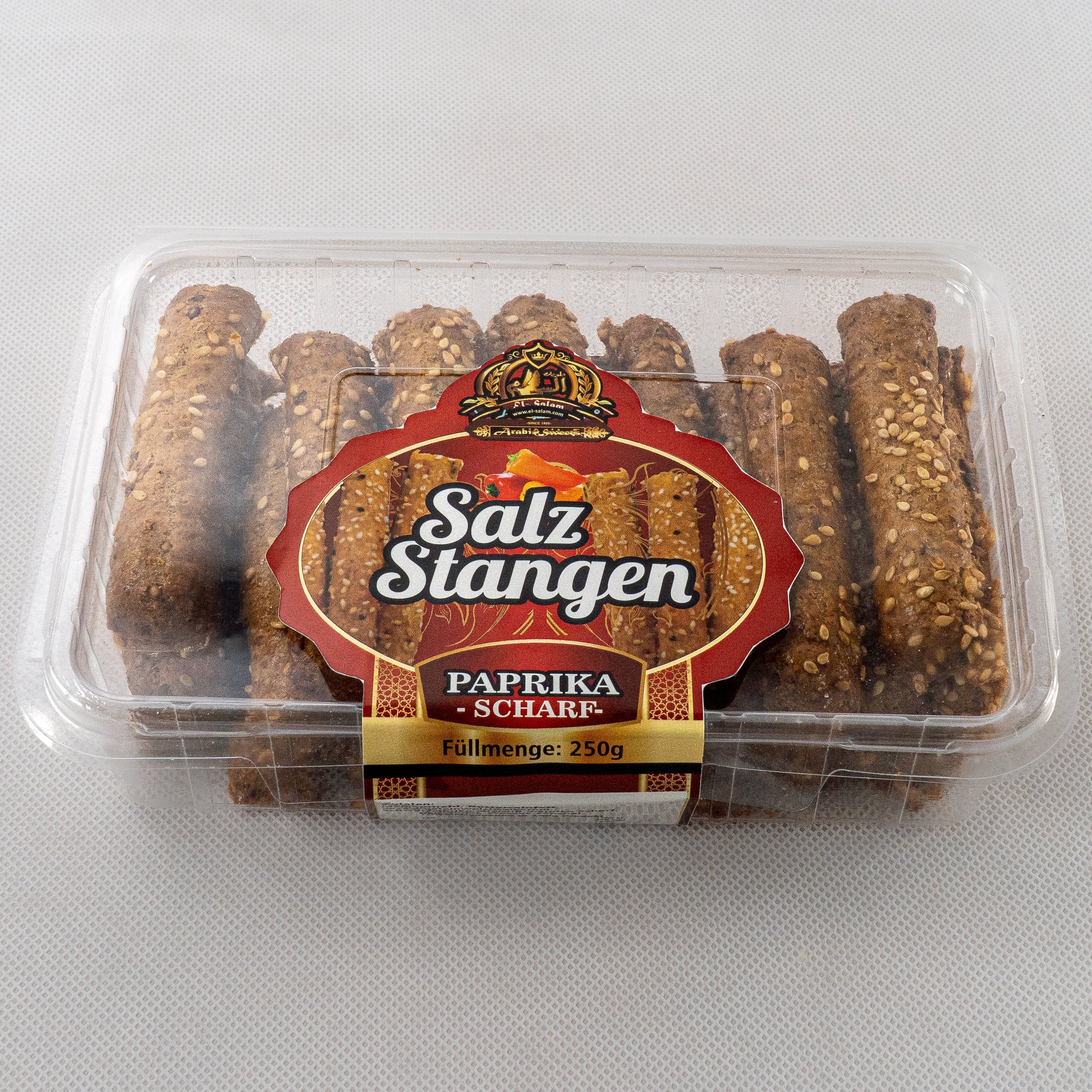 Salzstangen mit scharfer Paprika