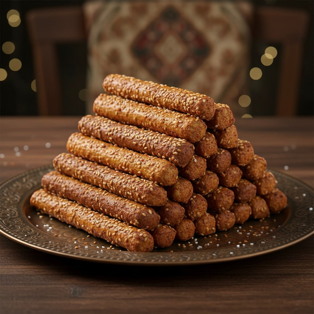 Salzstangen mit scharfer Paprika