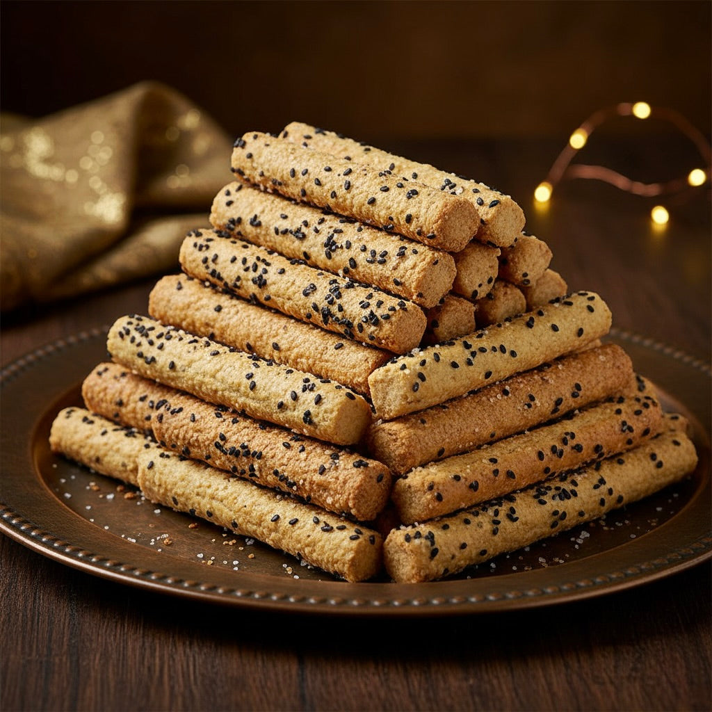 Salzstangen mit Käse